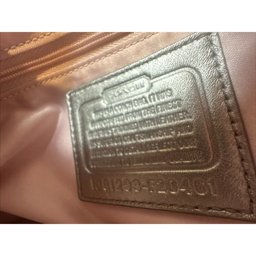 Coach Shoulder Penelope Sig Flap Bag F20461 NWT Rare Discontinued Grey/Silver - Picture 13 of 14